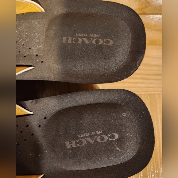 Coach Janice Signature Platform Wedged Sandals Brown Size 9.5 - Picture 4 of 9